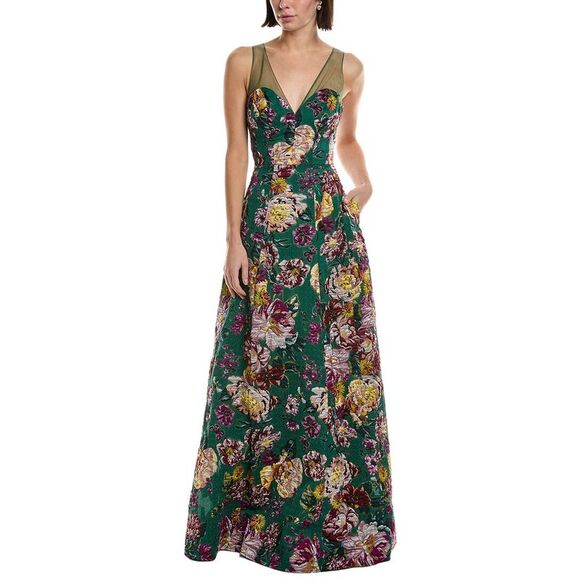 Marchesa Notte WomensJacquard Gown, Green is available for purchase on au  PAY Market - Imported Goods Online Store Co.Ltd. | au PAY Market - Online  Shopping Site
